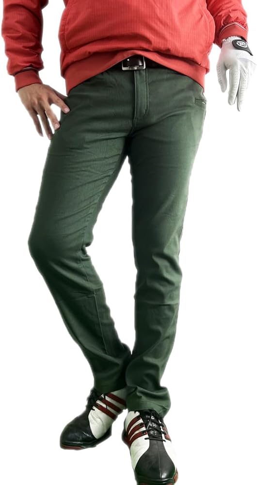 ゴルフパンツ　メンズ　ストレッチ　カーキ　グリーン　スウェット　XL arcade_acgwp22241123.jpg